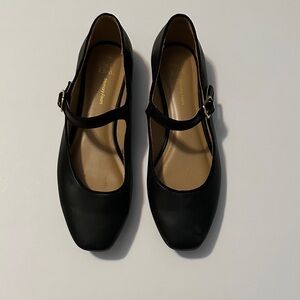 Black Mary Jane Flats